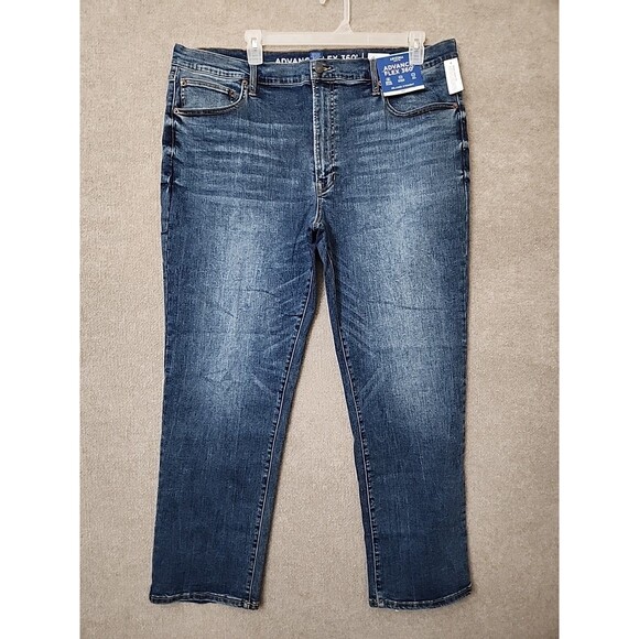 Arizona Jeans Other - Arizona Advance Flex 360 Relaxed Straight Leg Jeans Mens 42x32 Blue Stretch NEW